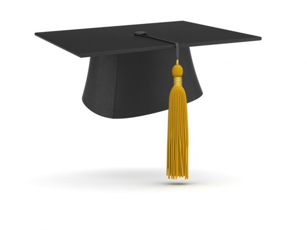 Birrete Americano Graduación Con Borla Unitalla